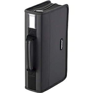 ELECOM CCD-SS96BK CD/ DVD�P�[�X/ �t�@�X�i�[�t/ 96����/ �u���b�N