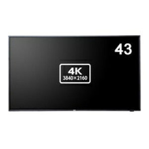 NEC LCD-E438 液晶ディスプレイ 43型/ 3840×2160/ HDMI、D-Sub/ ブラック/ スピーカー:あり