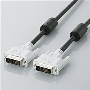 ELECOM CAC-DVDL10BK DVIfANP[u 1.0m/ DVI-D24pinIX-DVI-D24pinIX(ubN)