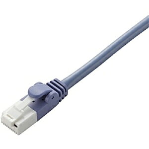 ELECOM LD-CTXT/BU10 �N���XLAN�P�[�u��/ CAT5E����/ �ܐ܂�h�~/ 1m/ �u���[