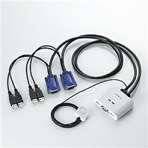 ELECOM KVM-KUSN USBΉP[ǔ^ؑ֊ D-subΉ/ 2ؑ/ 茳XCb`