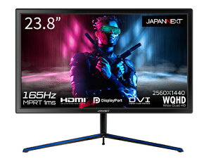JAPANNEXT JN-238GT165WQHDR �Q�[�~���O�t���f�B�X�v���C 23.8�^/ 2560×1440/ HDMI�ADP�ADVI-I/ �u���b�N/ �X�s�[�J�[�F�Ȃ�/ 2�N�ۏ�