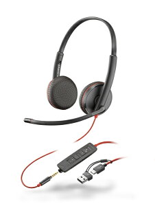 HP 8X229AA Poly Blackwire 3225 USB-C+USB-A ϊA_v^t  Lf mCYLZO}CN UbgC[NbV 3.5mmWbNΉ