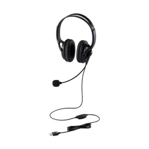 ELECOM HS-HP02SUBK LwbhZbg/ I[o[wbh/ ^/ USB-A/ 1.8m/ ubN