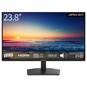 JAPANNEXT JN-IPS238FHDR-C tfBXvC 23.8^/ 1920×1080/ HDMI×2AUSB-C×1/ ubN/ Xs[J[/ _C{Epf/ 2Nۏ