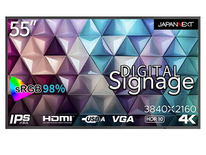 JAPANNEXT JN-Si55UHDR-24 TCl[WfBXvC 55^/ 3840×2160/ HDMI×3AUSB×1/ ubN/ Xs[J[FL/ 3Nۏ