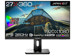 JAPANNEXT JN-360IPS27FHDR-HSP Q[~OtfBXvC/ 27^/ 1920×1080/ HDMI×2ADP×2/ ubN/ Xs[J[FL/ ~X^h/ 2Nۏ