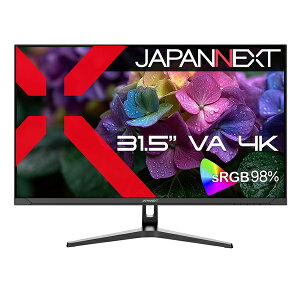 JAPANNEXT JN-V3152UHDR-G tfBXvC 31.5^/ 3840×2160/ HDMI×2ADP×1/ ubN/ Xs[J[L/ 2Nۏ