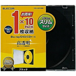 ELECOM CCD-JSCS10BK Blu-ray/ DVD/ CDXvP[X/ 1[/ 10pbN/ ubN