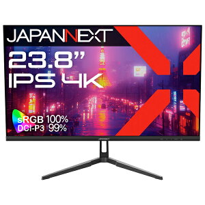 JAPANNEXT JN-IPS238U �t���f�B�X�v���C 23.8�^/ 3840×2160/ HDMI×2�ADP×1/ �u���b�N/ �X�s�[�J�[�L/ 2�N�ۏ�