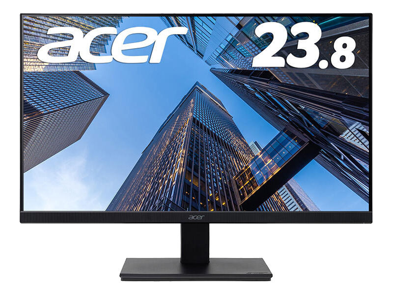 Acer V247YAbmix 23.8型ワイド液晶ディスプレイ (23.8型/ 1920×1080/ ミニD-Sub 15ピン・HDMI 1.4・DisplayPort v1.2/ ブラック/ 2W+2Wステレオスピーカー)