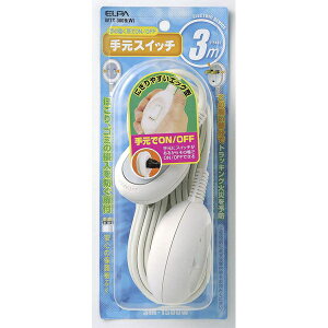ELPA WTS-300B(W) �茳�X�C�b�`�R�[�h 3m �z���C�g