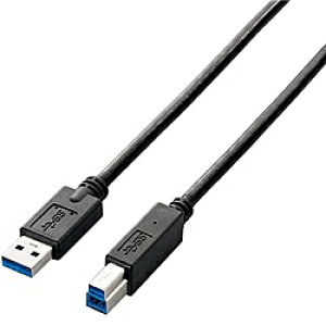 ELECOM USB3-AB30BK USB3.0P[u(A-B)/ 3.0m/ ubN