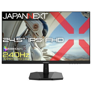 JAPANNEXT JN-i245G240F �Q�[�~���O�t���f�B�X�v���C 24.5�^/ 1920×1080/ HDMI×1�ADP×1/ �u���b�N/ �X�s�[�J�[��/ 2�N�ۏ�