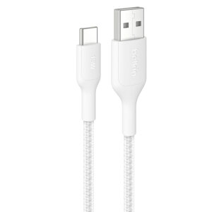 belkin CAB022fq2MWH BoostCharge Pro USB-A to USB-C �ґg�P�[�u��15W 2M �z���C�g