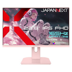 JAPANNEXT JN-IPS238G165F-PK �Q�[�~���O�t���f�B�X�v���C 23.8�^/ 1920×1080/ HDMI×1�ADP×1/ �s���N/ �X�s�[�J�[�L/ 2�N�ۏ�