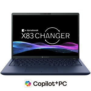 ���� A6X25AM2511A dynabook X83/ PA �iCore Ultra 5 322/ 16GB/ SSD�E512GB/ ODD��/ Win11Pro 25H2/ Office��/ 13.3�^WUXGA/ ��F��/ Copilot+ PC�j