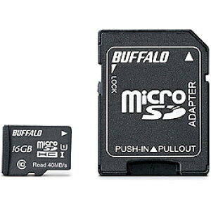 �o�b�t�@���[ RMSD-016GU1SA UHS-I Class1 microSDHC�J�[�h SD�ϊ��A�_�v�^�[�t 16GB