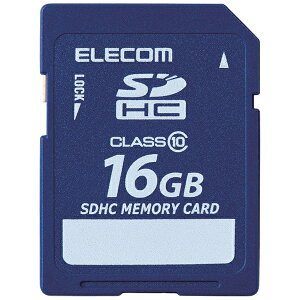 ELECOM MF-FSD016GC10R SDHCJ[h/ f[^T[rXt/ Class10/ 16GB