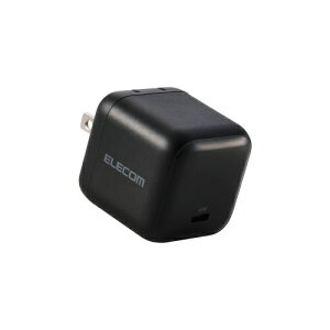 ELECOM ACDC-PD12465BK �m�[�gPC�pAC�A�_�v�^�[/ USB�[�d��/ USB PD/ 65W/ USB-C/ �X�C���O�v���O/ �u���b�N