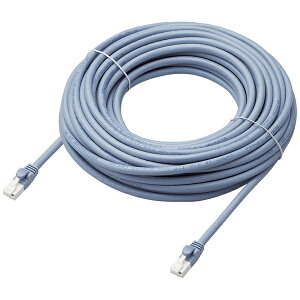 ELECOM LD-GPAT/BU15/RS LANP[u/ CAT6AΉ/ EU RoHSwߏ/ ܐ܂h~/ ȈՃpbP[Wdl/ 15m/ / u[