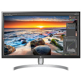 LG電子 27UL850-W 液晶ディスプレイ 27型/ 3840×2160/ HDMI、DisplayPort、USB Type-C/ シルバー＆ホワイト/ スピーカー：あり