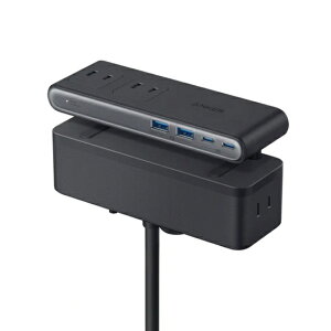 �A���J�[�E�W���p�� A9196N11 Anker Nano Power Strip (10-in-1 70W �N�����v��) �u���b�N