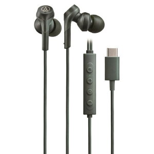 �I�[�f�B�I�e�N�j�J ATH-CKS330NC GR �C���z�� �w�b�h�Z�b�g �m�C�Y�L�����Z�����O�@�\���� USB Type-C�p �}�C�N�t�� �O���[��