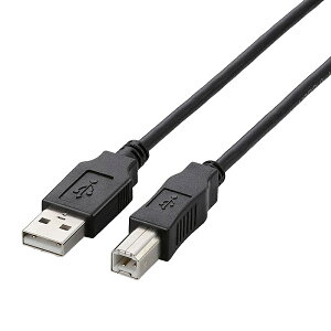 ELECOM U2C-BN50BK USB2.0P[u/ A-B^Cv/ m[}/ 5.0m/ ubN