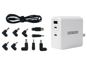AhebN APD-A105AC2-wM-WH Power DeliveryΉ GaN AC[d/ 105W/ USB Type-A 1|[g Type-C 2|[g/ zCg  }`vOP[uZbg