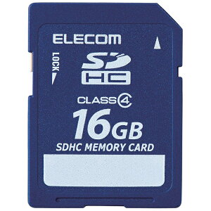 ELECOM MF-FSD016GC4R SDHCJ[h/ f[^T[rXt/ Class4/ 16GB