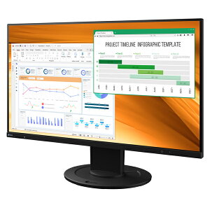 EIZO EV2400R-BK �t���f�B�X�v���C 23.8�^/ 1920×1080/ HDMI�ADisplayPort/ �u���b�N/ �X�s�[�J�[�F����