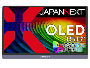 JAPANNEXT JN-MD-OLED156UHDR L@ELfBXvC 15.6^/ 3840×2160/ HDMI×1AUSB-C×2/ ubN/ Xs[J[L/ 2Nۏ