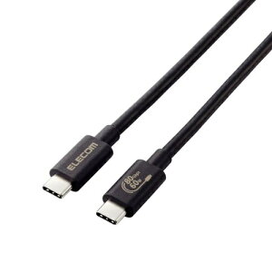 ELECOM USB4-V2CC10NBK USB4P[u/ C-C^Cv/ Fؕi/ USB Power DeliveryΉ/ 60W/ 80Gbps/ 1.0m/ ubN