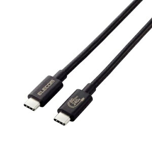 ELECOM USB4-V2CCE10NBK USB4P[u/ C-C^Cv/ Fؕi/ USB Power DeliveryΉ/ 240W/ 80Gbps/ 1.0m/ ubN