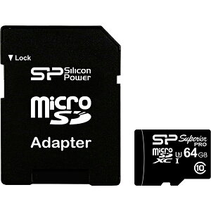 VRp[ SP064GBSTXDU3V10SP yUHS-1ΉzmicroSDXCJ[h 64GB Class10 UHS Class3 Ǎ90MB/ s 80MB/ siőlj