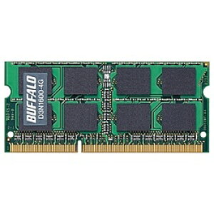 �o�b�t�@���[ D3N1600-4G PC3-12800�iDDR3-1600�j�Ή� 204Pin�p DDR3 SDRAM S.O.DIMM 4GB