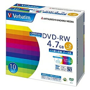 Verbatim DHW47NDP10V1 DVD-RW 4.7GB CPRM PCf[^p 2{Ή 10XP[X Ch\