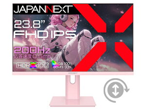 JAPANNEXT JN-IPS238G200F-HSP-PK Q[~OtfBXvC 23.8^/ 1920×1080/ HDMI×2ADP×1/ sN/ Xs[J[L/ 2Nۏ