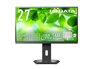 IODATA LCD-CQ270SA-F ChtfBXvC 27^/ 2560×1440/ HDMIADisplayPortAUSB Type-C/ ubN/ Xs[J[F/ ȃXy[XWQHDΉŌAbv/ 5Nۏ