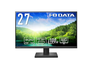IODATA LCD-CQ270SAX ChtfBXvC 27^/ 2560×1440/ HDMIADisplayPortAUSB Type-C/ ubN/ Xs[J[F/ USB Type-CڂŃm[gPCւ̋d\/ WQHDΉ/ 100Hz/ 5Nۏ