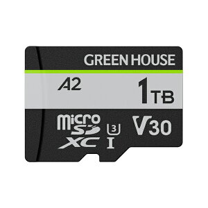 GREEN HOUSE GH-SDM-ZB1TB microSDXCJ[h UHS-I U3 V30 A1/ A2 1TB