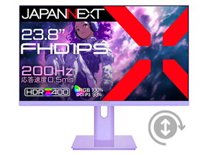 JAPANNEXT JN-IPS238G200F-HSP-PP Q[~OtfBXvC 23.8^/ 1920×1080/ HDMI×2ADP×1/ p[v/ Xs[J[L/ 2Nۏ