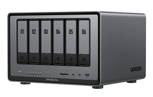 UGREEN ��12���� Corei5 10�R�ACPU���� 10GbE×2 6�x�CNAS �f�B�X�N���X���f�� DDR5 8GB�������W�� 3�N�ۏ� DXP6800 Pro