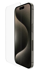 belkin SFA097ec SCREENFORCE iPhone 15 Pro�p �E���g���K���X + �R�� ��ʕی�t�B����