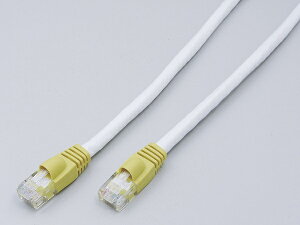 ELPA LAN-X1010(W) �N���XLAN�P�[�u�� CAT6 1m �z���C�g