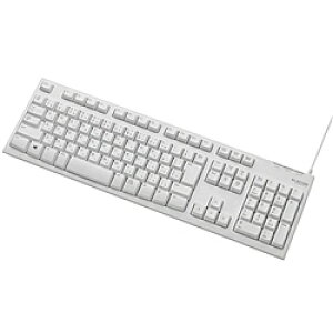 ELECOM TK-FCM062WH uL[{[h/ 108L[/ USB/ LTCY/ 1000񍂑ϋv/ zCg