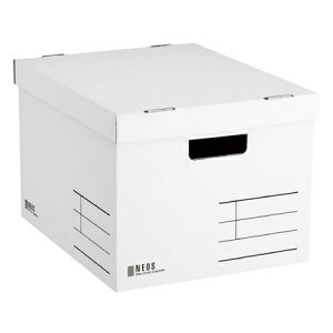 コクヨ A4-NELB-W 収納ボックス<NEOS>(Lサイズ) ホワイト