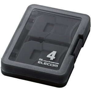 ELECOM CMC-06NMC4 SDカードケース/ 4枚収納/ SD/ microSD