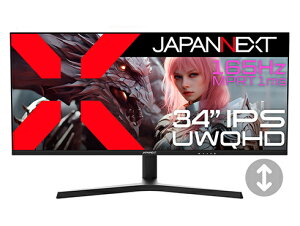 JAPANNEXT JN-IPS34G165UQ-HS Q[~OtfBXvC 34^/ 3440×1440/ DP×2AHDMI×1/ ubN/ Xs[J[L/ 2Nۏ